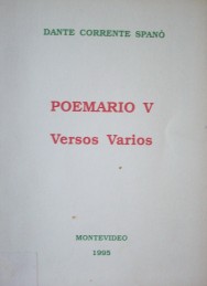 Poemario V : versos varios