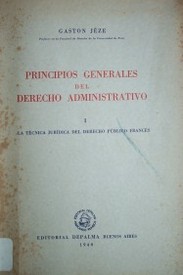 Principios generales del derecho administrativo