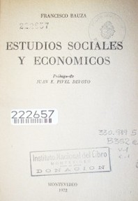 Estudios sociales y económicos