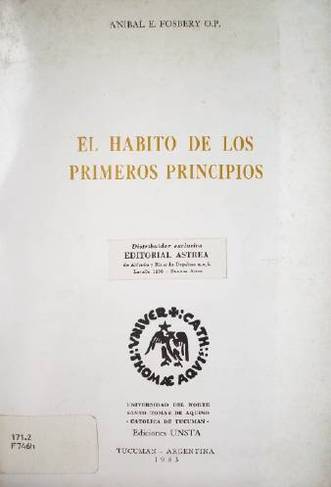 El hábito de los primeros principios.