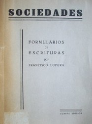 Sociedades : Formularios de Escrituras