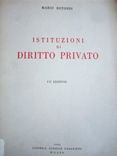 Instituzioni di diritto privato