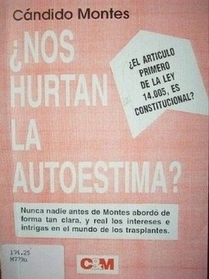 Nos hurtan la autoestima?