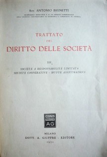 Trattato del diritto delle società