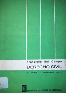 Derecho Civil : Primer Curso : Personas