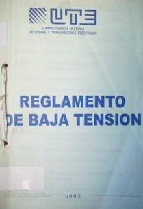 Reglamento de baja tensión