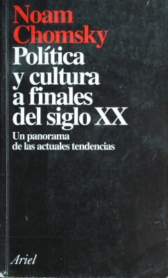 Política y cultura a finales del siglo XX : un panorama de las actuales tendencias