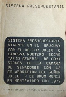 Sistema presupuestario vigente en el Uruguay