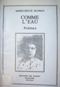 Comme l'eau : recueil de poèmes