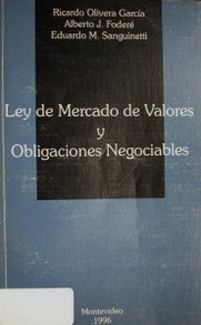 Ley de mercado de valores y obligaciones negociables