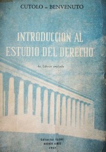 Introducción al estudio del derecho