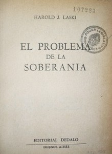 El problema de la soberanía