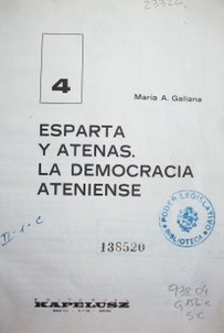 Esparta y Atenas : la democracia ateniense