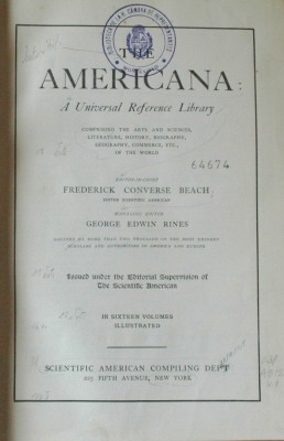 The Americana : a universal reference library