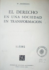 El Derecho en una sociedad en transformación