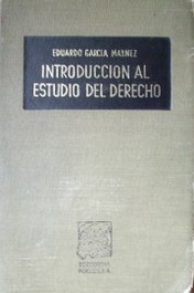 Introducción al estudio del Derecho