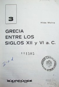 Grecia entre los siglos XII y VI a.C