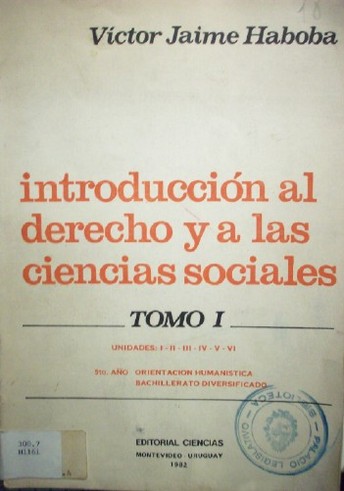 Introducción al derecho y a las ciencias sociales
