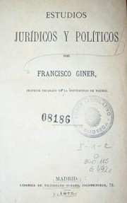 Estudios jurídicos y políticos