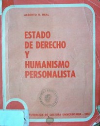 Estado de Derecho y humanismo personalista