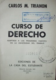 Curso de Derecho