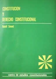 Constitución y derecho constitucional