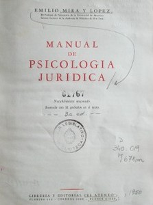 Manual de Psicología Jurídica