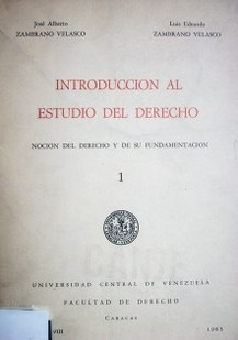 Introducción al estudio del Derecho