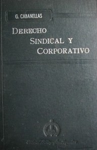 Derecho Sindical y Corporativo