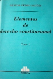 Elementos de derecho constitucional