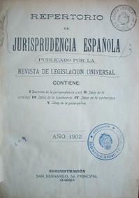 Repertorio de Jurisprudencia Española