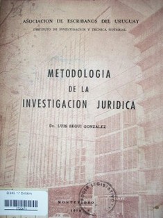 Metodología de la investigación jurídica