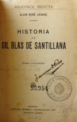 Historia de Gil Blas de Santillana