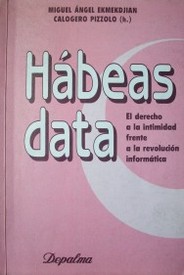 Hábeas data : el derecho a la intimidad frente a la revolución informática