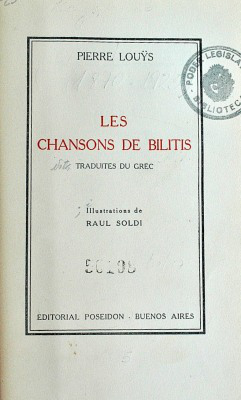 Les chansons de Bilitis