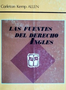 Las fuentes del Derecho Inglés