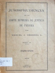 Jurisprudencia de la Corte Suprema de Justicia de Panamá