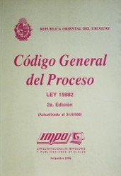 Código General del Proceso : Ley 15.982