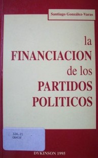 La financiación de los partidos políticos