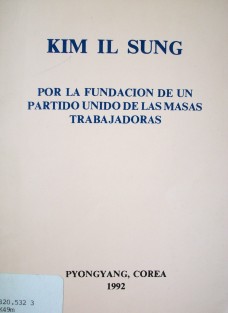 Por la fundación de un partido unido de las masas trabajadoras