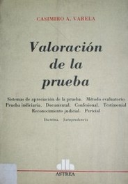 Valoración de la prueba