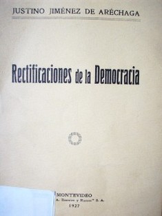 Rectificaciones de la democracia