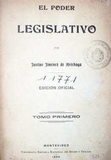 El Poder Legislativo