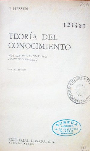 Teoría del conocimiento