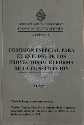 Comisión especial para el estudio de los proyectos de reforma de la Constitución