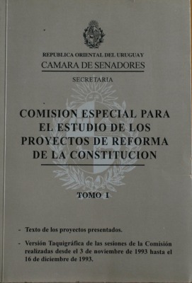Comisión especial para el estudio de los proyectos de reforma de la Constitución