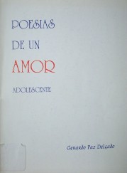 Poesías de un amor adolescente