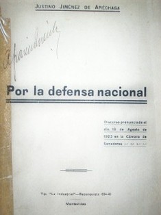 Por la defensa nacional