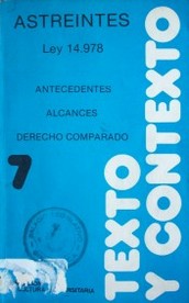 Astreintes : ley 14.978 de 14 de diciembre de 1979