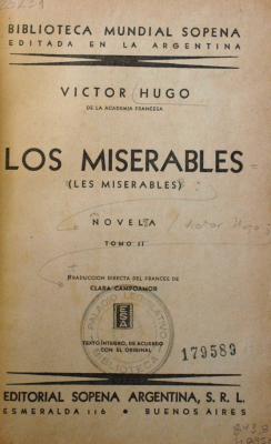 Los miserables : novela